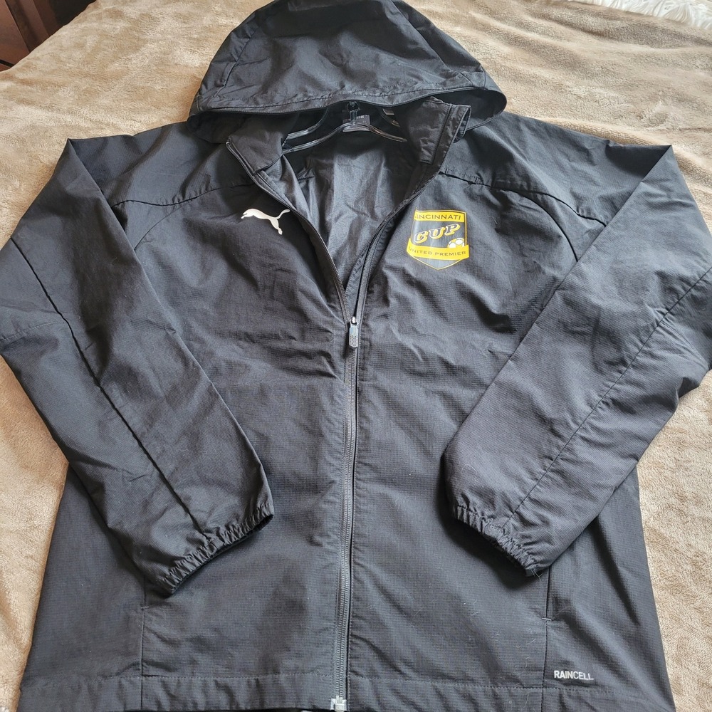 Puma Rain Mens Jacket Medium Cincinnati Cup United Premier Soccer Raincell 21812